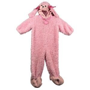 Miniwear Baby Pink Poodle‎ Costume Jumpsuit Romper Hooded 18 Months